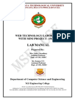 Web Technology Lab Manual