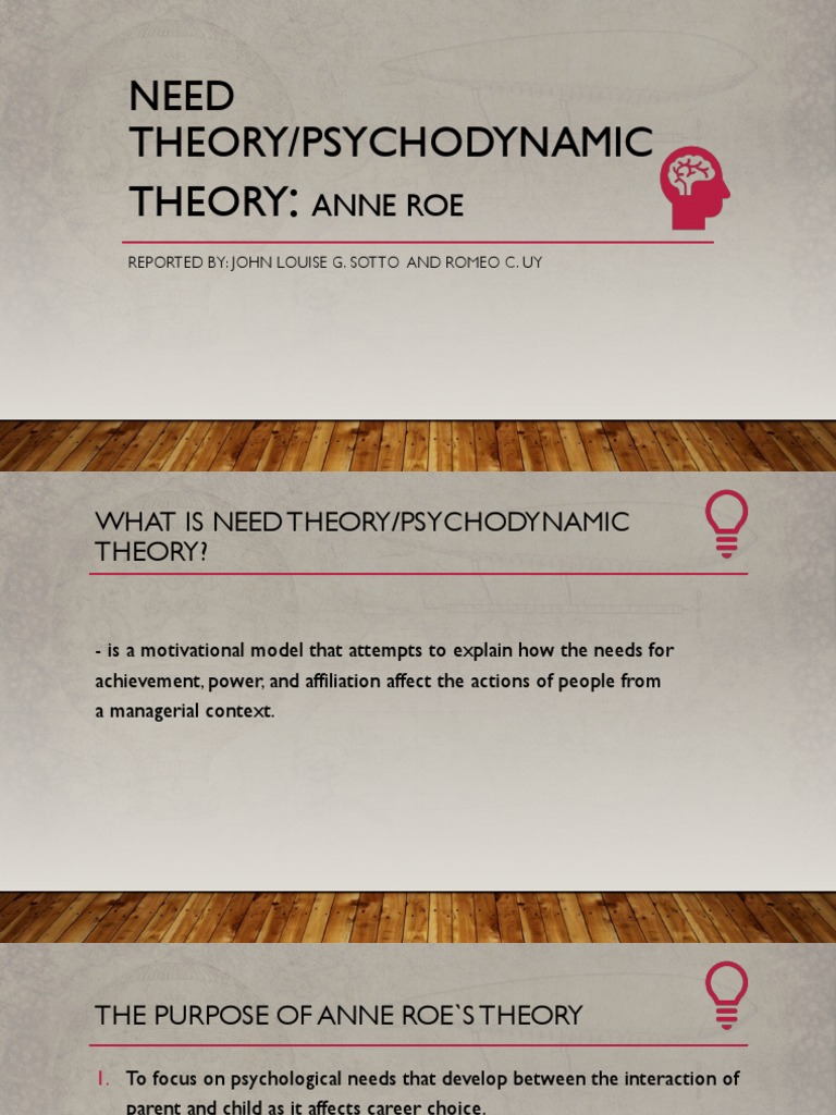 Anne Roe's Career Development Theory | PDF | Parent | Relationships