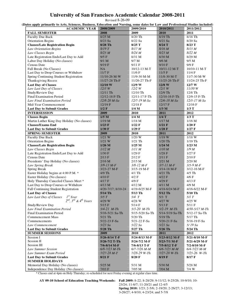 5 Year Academic Calendar PDF Academic Term Observances
