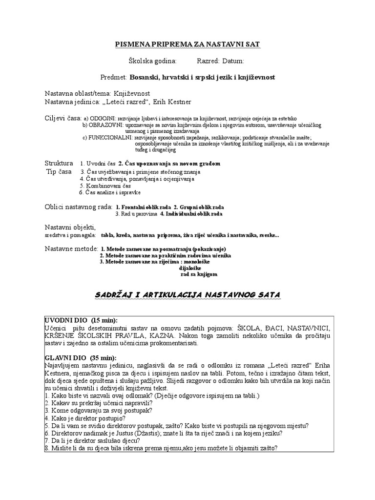 Erih Kestner - Leteći Razred | PDF