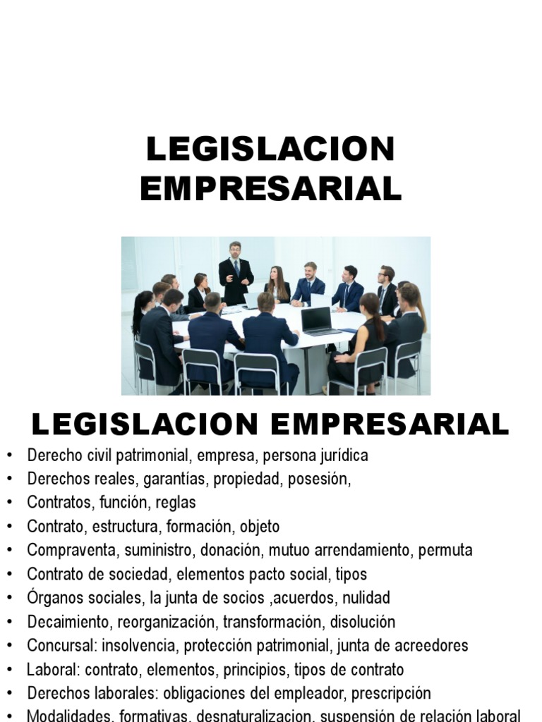 Legislacion Empresarial | PDF | Bienes (Ley) | Posesión (Ley)