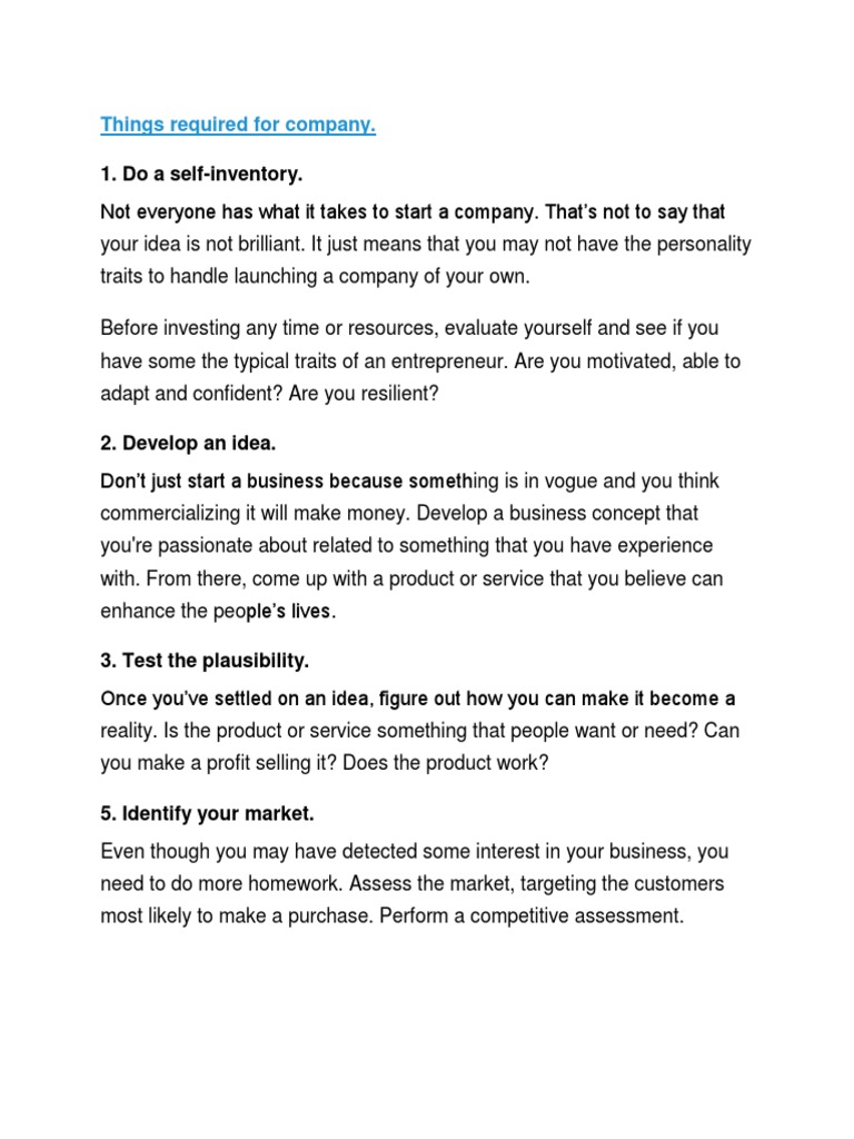 Essential Steps to Start a Business | PDF | Sole Proprietorship | Marketing