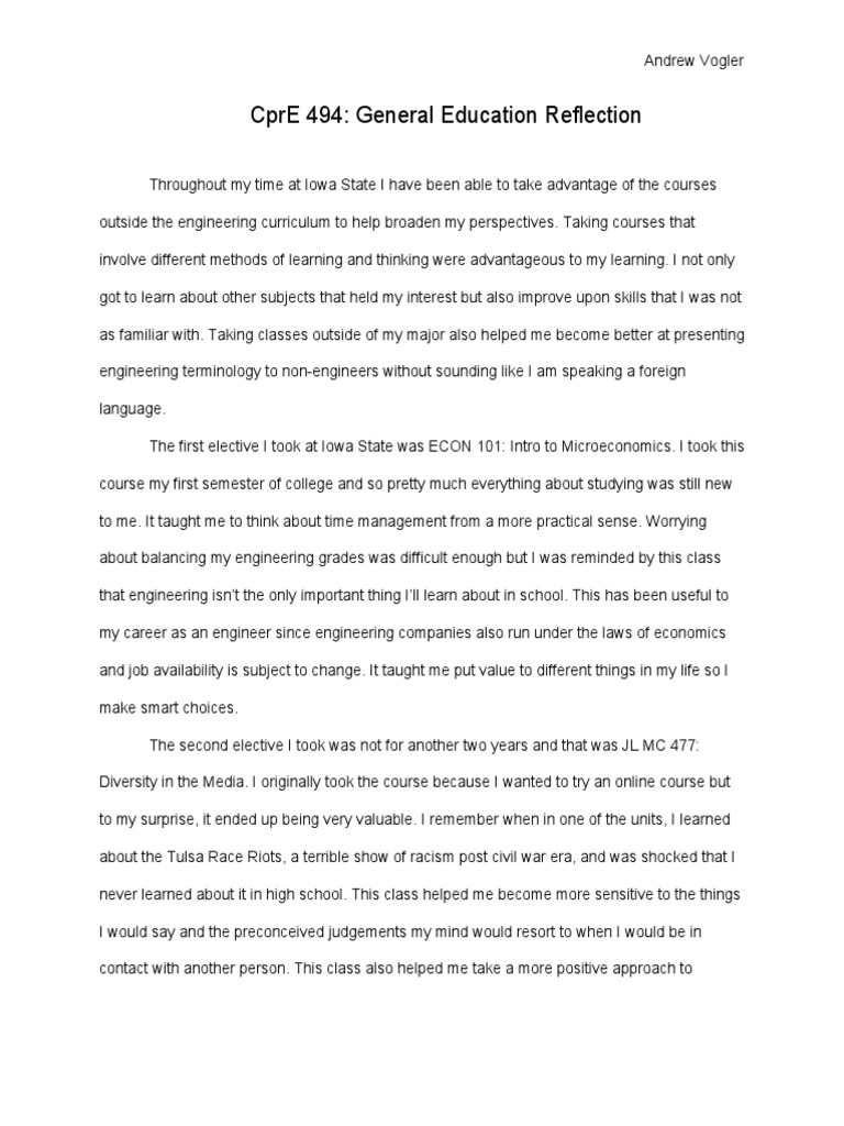 Gen Ed Requirement PDF Knowledge Mind