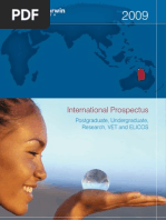 Charles Darwin University International Prospectus 2009