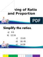 Meaning of Ratio and Proportion