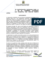 Reglamento Participación Ciudadana