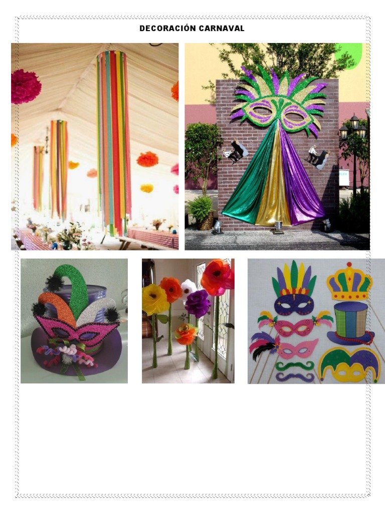 Decoración carnaval