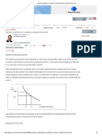 Bienes Sustitutivos y Bienes Complementarios