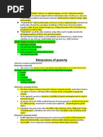 Dimensions of Poverty
