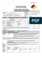 MSDS Flooded Lead Acid