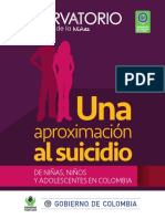 Aproximación Al Suicidio. ICBF. 2018