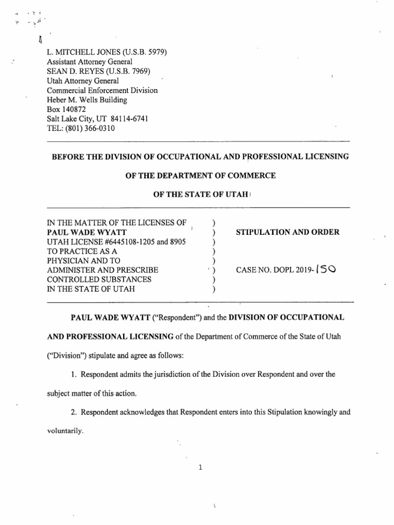 DOPL Record | PDF | U.S. State | Probation