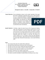 Project Title: Attendance Management System As Accessible Compensation of Student's Library Participation