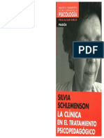 La Clinica en El Tratamiento Psicopedagogico Schlemenson PDF