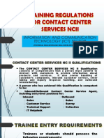 Training Regulations For Contact Center Services