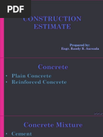 Estimate - Concrete - PPTX Filename - UTF-8''Estimate Concrete