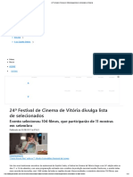 24ª Festival de Cinema de Vitória Divulga Lista de Selecionados _ a Gazeta