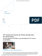 24 Festival de Cinema de Vitória Divulga Lista de Selecionados - A Gazeta