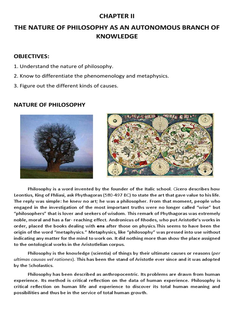 The Nature of Philosophy As An Autonomous Branch of Knowledge | PDF ...