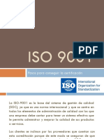 Pasos para Conseguir La Certificación ISO 9001