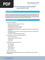 Director PMO Job Description