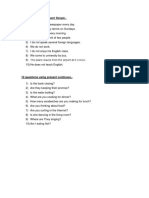 10 sentences use Present Simple and 10 questions using present continuos..docx