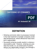 Sintering of Ceramics New