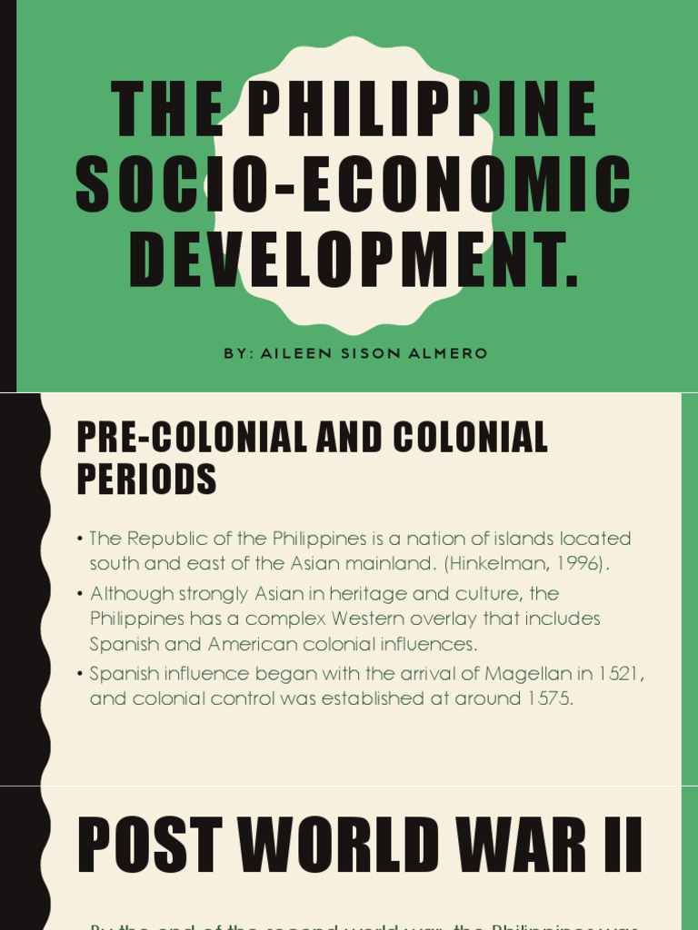 Philippine Socio-Economic Development Overview | PDF | Philippines ...