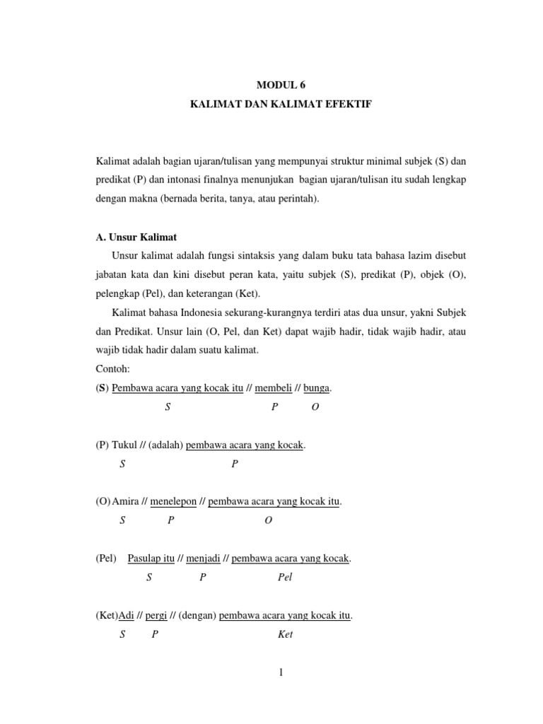 Modul 6 Kalimat Efektif Docx