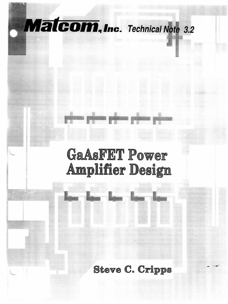 GaAs FET Power Amplifier Design TN3r2) PDF