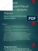 Child and Adolescent Freud Psycho Analytic TheoryFINAL
