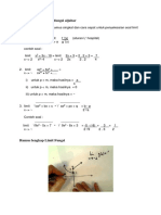 Rumus Singkat Limit Fungsi Aljabar