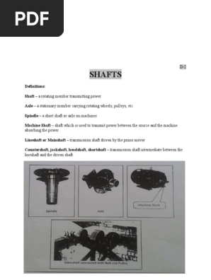 Mechanical Shafts Gear Stress Mechanics