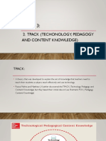 Technology, Pedagogy and Content Knowledge (TPACK)