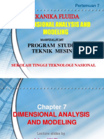 MEKANIKA FLUIDA: Dimensional Analysis and Modeling
