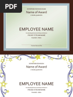 Powerpoint Certificate of Appreciation