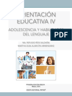 Orientación Educativa Iv: Adolescencia Y Habilidades Del Lenguaje