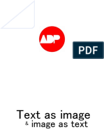 Text As Image and Image As Text
