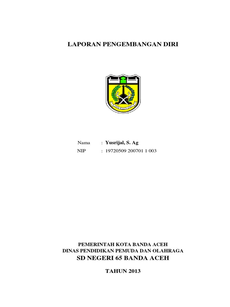 Laporan Pengembangan Diri Guru SD | PDF | Karier & Perkembangan
