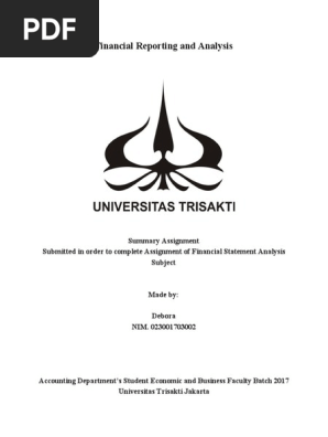 financial report