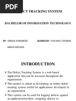 of Defect Tracking System