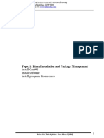 Topic 1: Linux Installation and Package Management: Install Centos Install Software Install Programs From Source