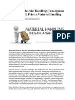 Pengertian Material Handling (Penanganan Bahan) Dan 20 Prinsip Material Handling