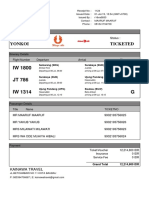 IW 1800 W JT 786 A IW 1314 G: Yonkoi Ticketed