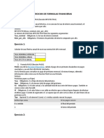 Ejercicios de Formulas Financieras