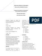 Informe Laboratorio Termodinamca Principio de Arquimedes K