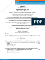 ICSE Board Class X Mathematics Board Question Paper 2010: (Two and A Half Hours)