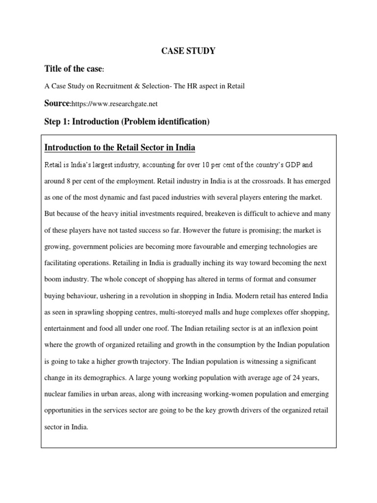 Case Study Writing TA ASS 2 | PDF | Recruitment | Employment