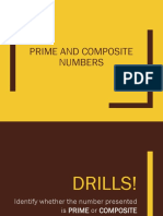 Prime and Composite Numbers