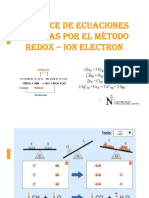 Balance químico por métodos redox y iones